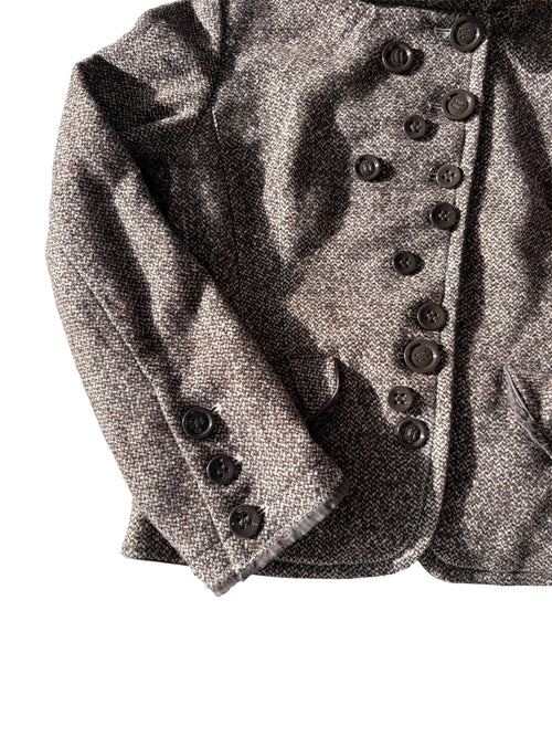 90s Asymmetric button up jacket