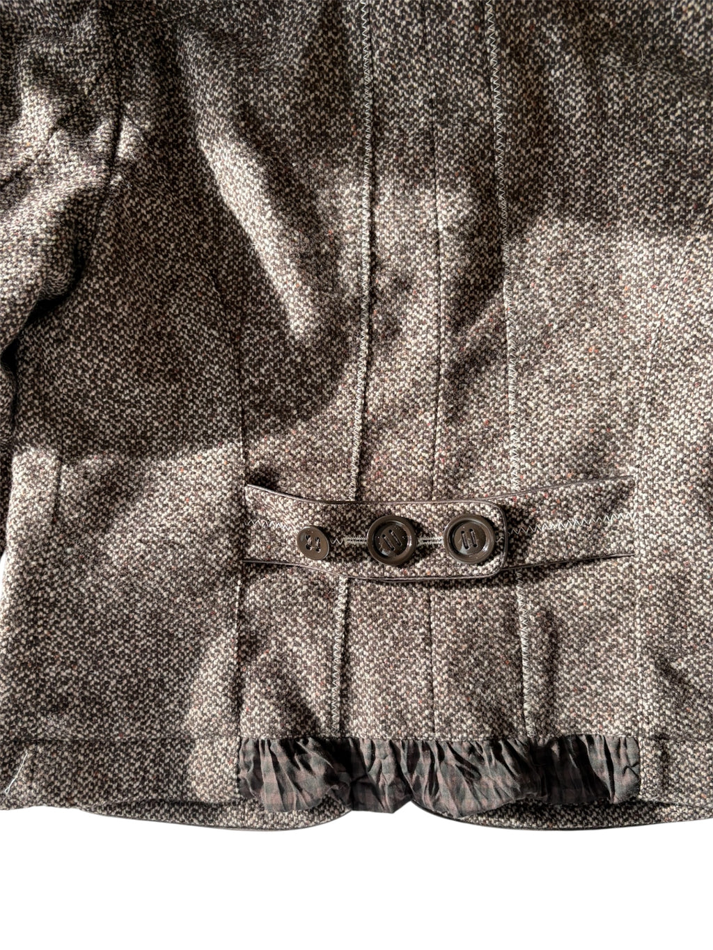 90s Asymmetric button up jacket