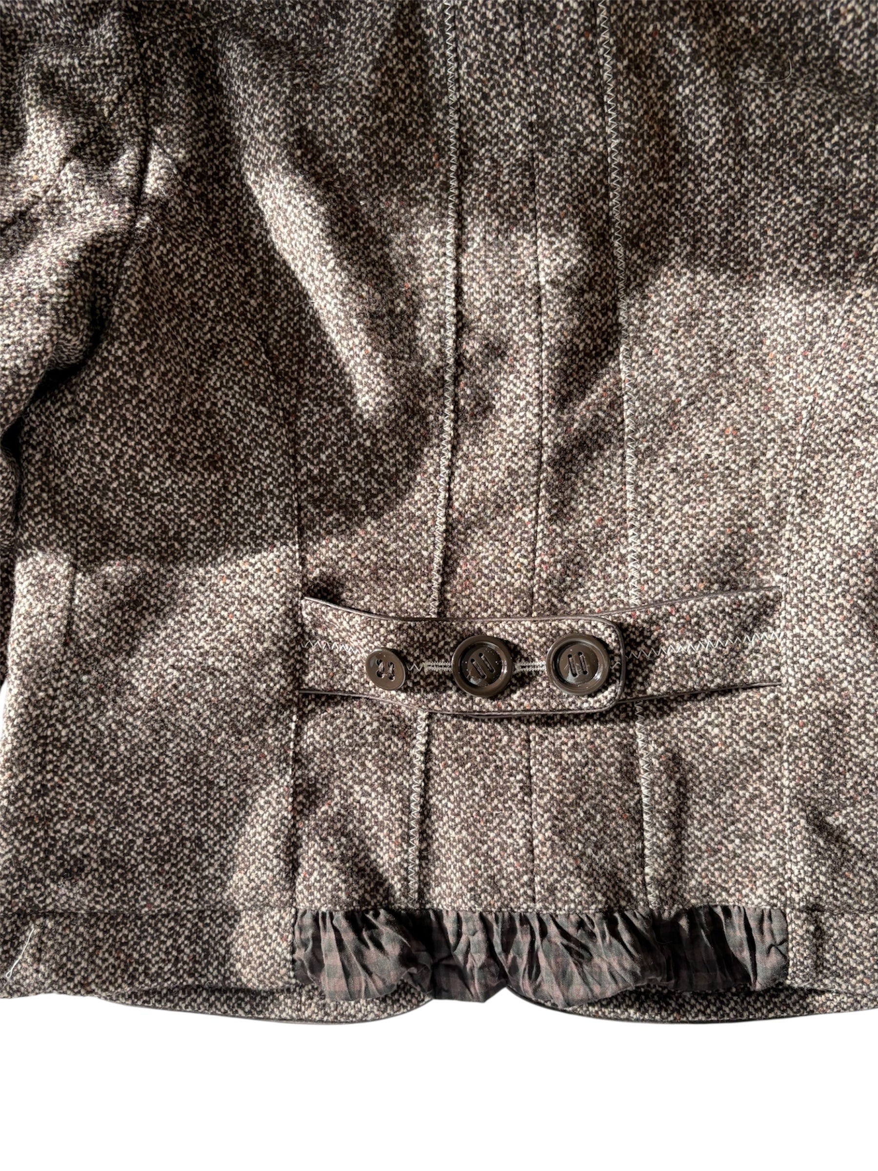 90s Asymmetric button up jacket