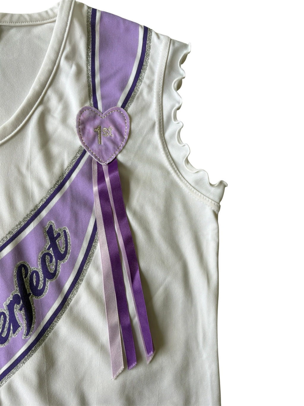 2000s ‘Miss perfect’ award ribbon baby tee