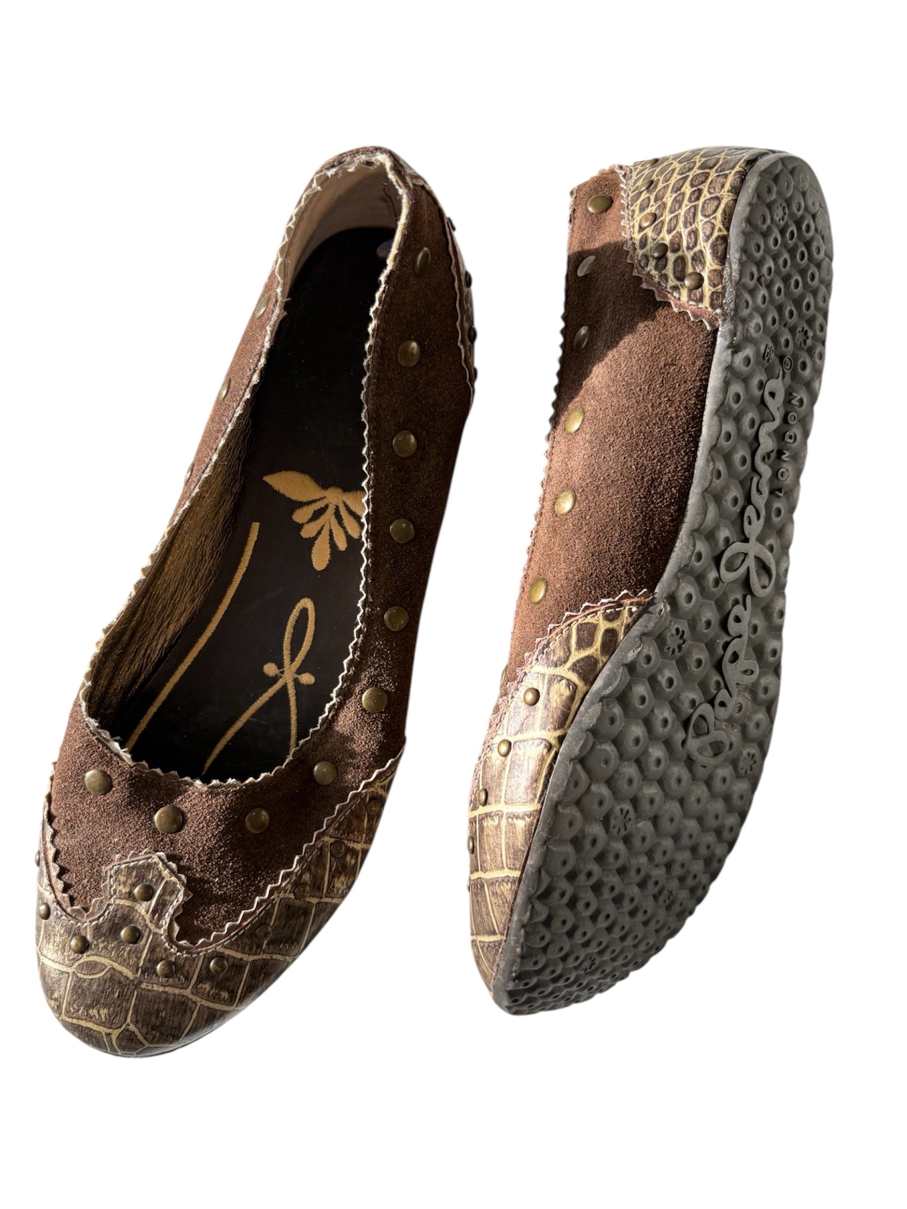 Y2K Pepe Jeans western studded ballet flats!