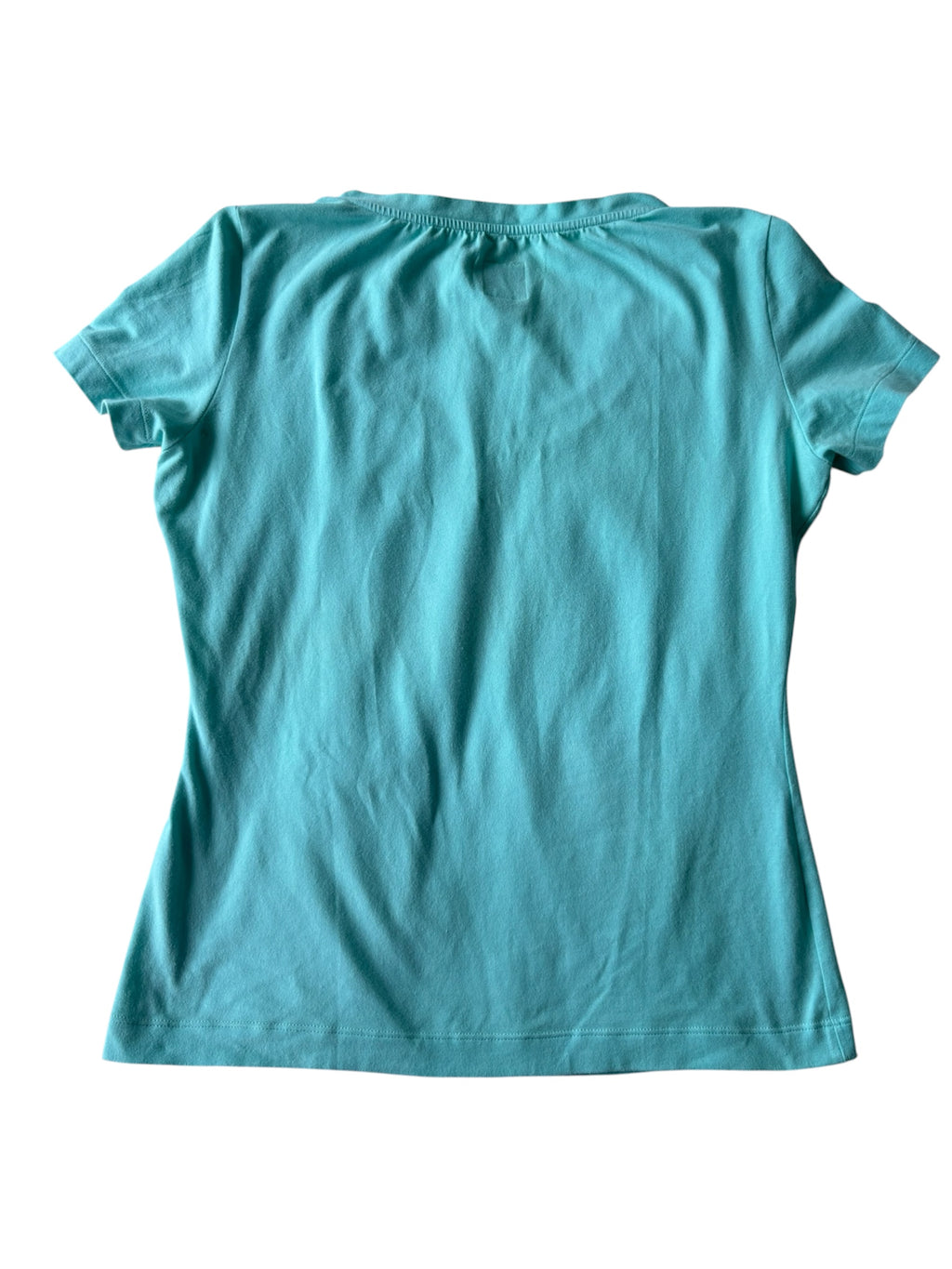 Vintage Moschino turquoise chocolate graphic tee!