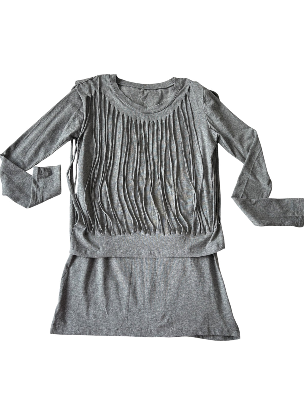 1 of 1 sample distressed cotton mini dress ~