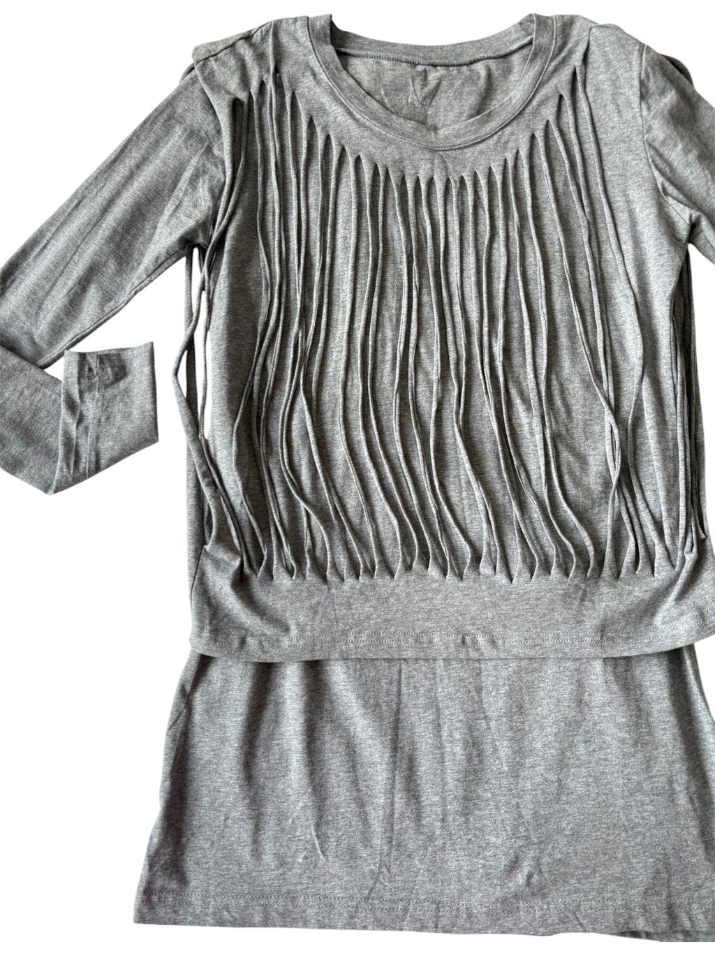1 of 1 sample distressed cotton mini dress ~