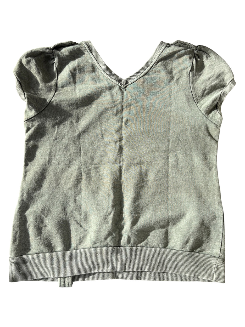 2010s military style capped sleeve jumper