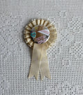 Girl Trash™️ badge on vintage rosette