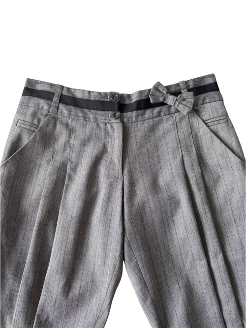 2000s pleated long shorts with bow!