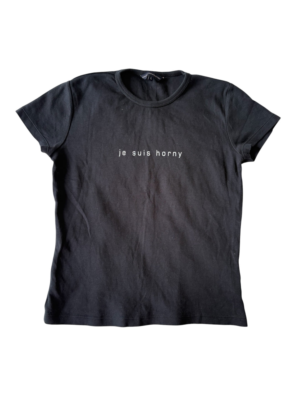 2000s French connection ‘je suis horny’ tee
