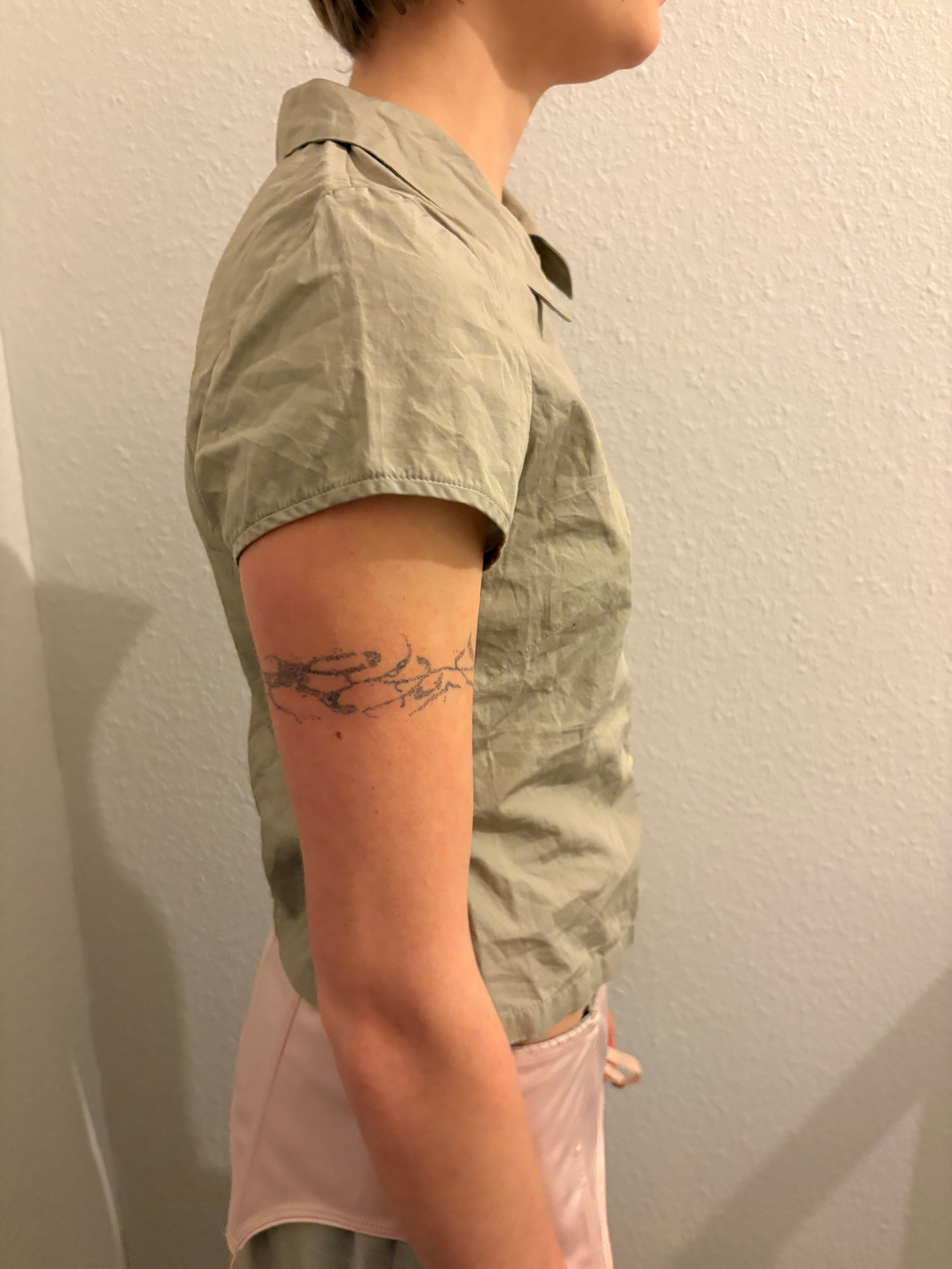 Y2K ‘Double Breasted’ Asymmetric Button Up Blouse