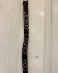 Y2K Studded ‘Jesus Loves You’ Belt