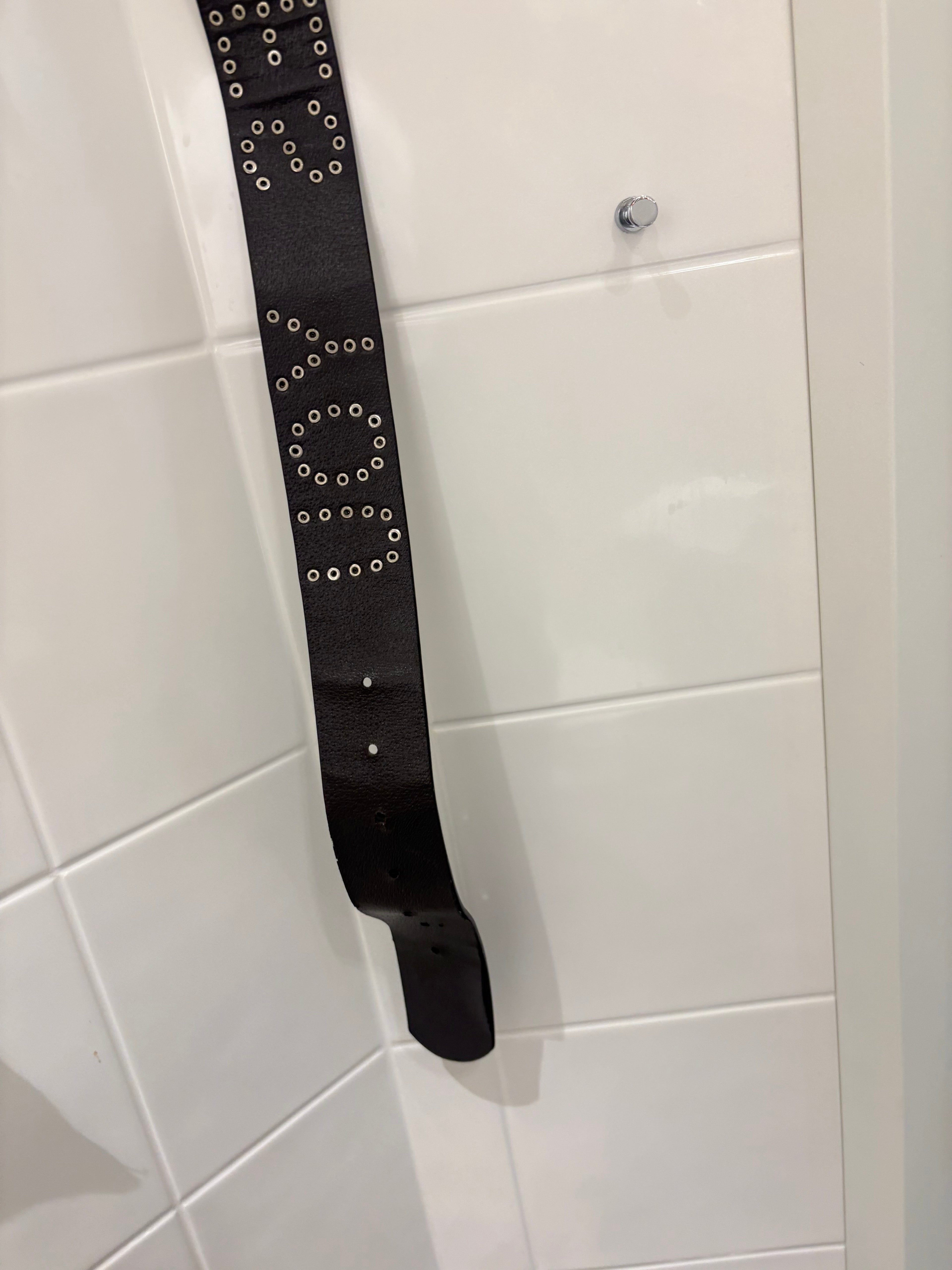 Y2K Studded ‘Jesus Loves You’ Belt