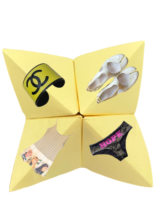 Partially open fortune teller
