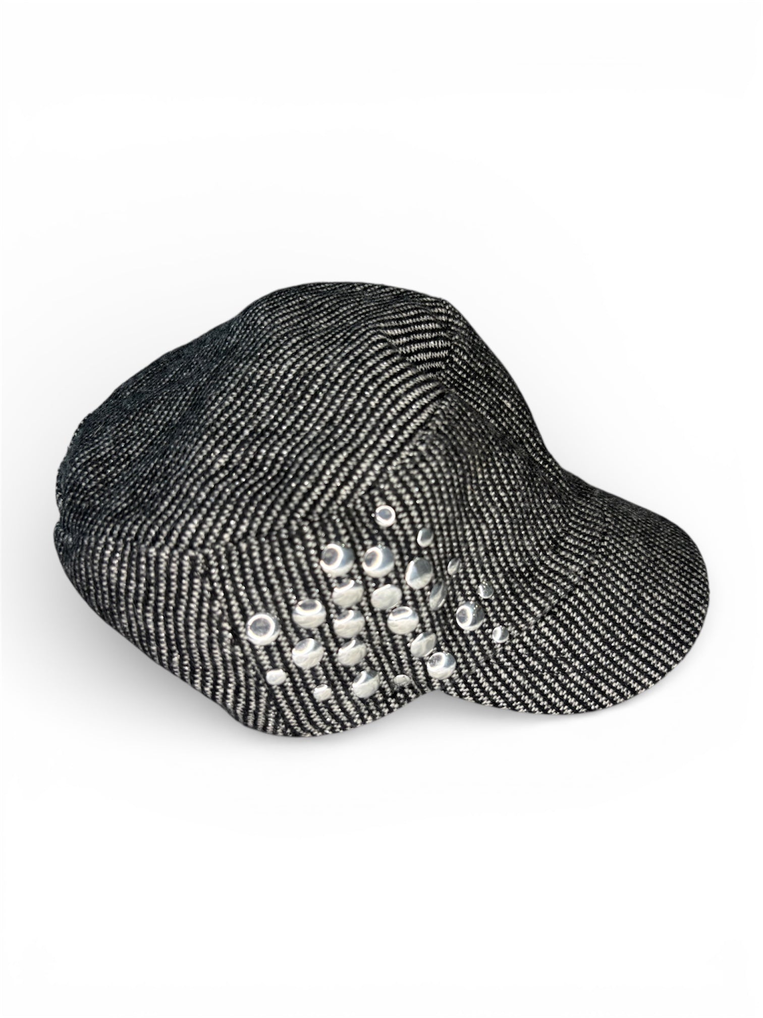 Y2K Studded Baker-Boy Cap