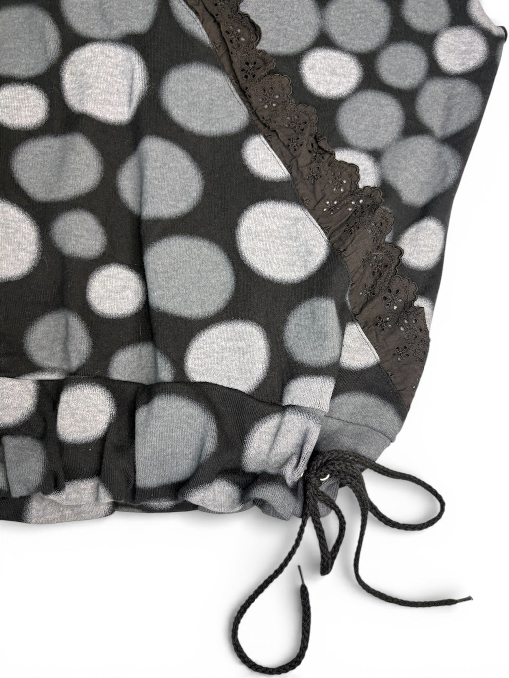 Archive Lace-Trimmed Polka-Dot Vest