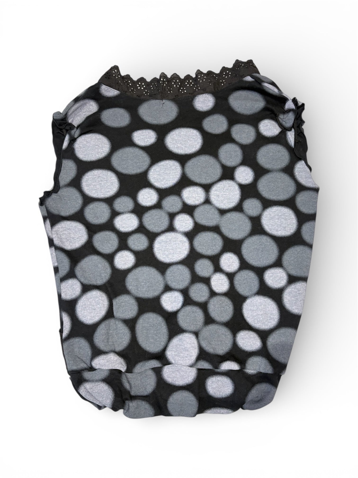Archive Lace-Trimmed Polka-Dot Vest