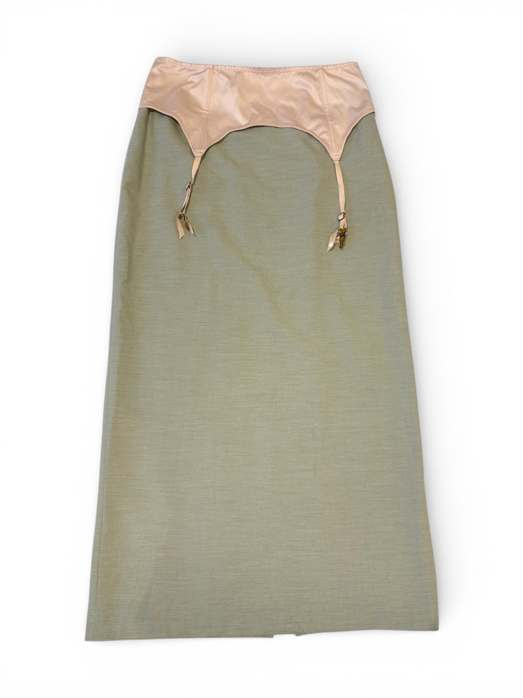 Y2K Handmade Garter Maxi Skirt