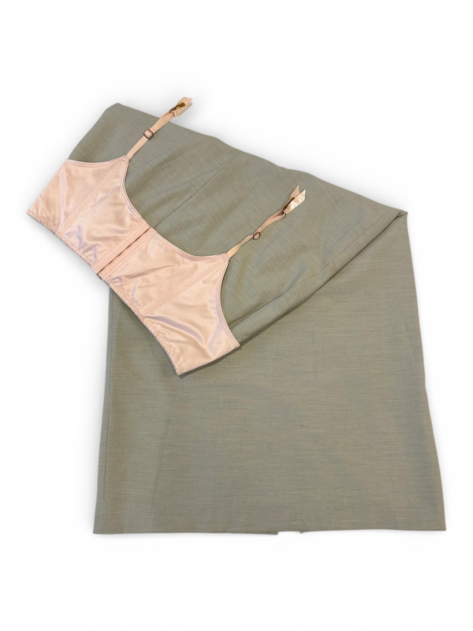 Y2K Handmade Garter Maxi Skirt