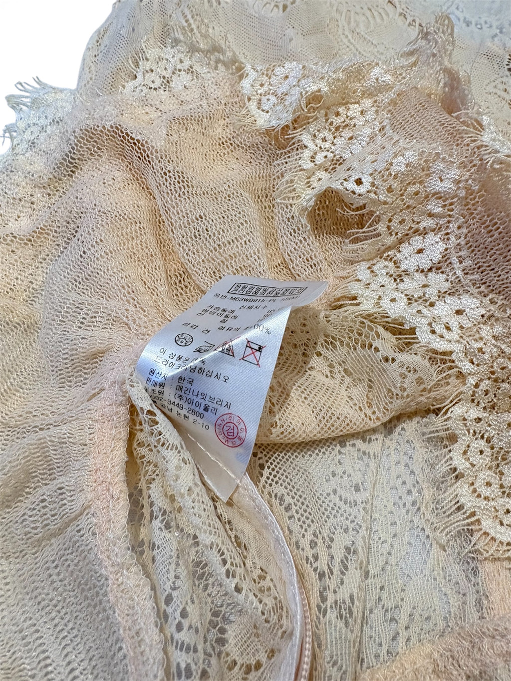 Vintage Layered Semi-Sheer 100% Silk Blouse