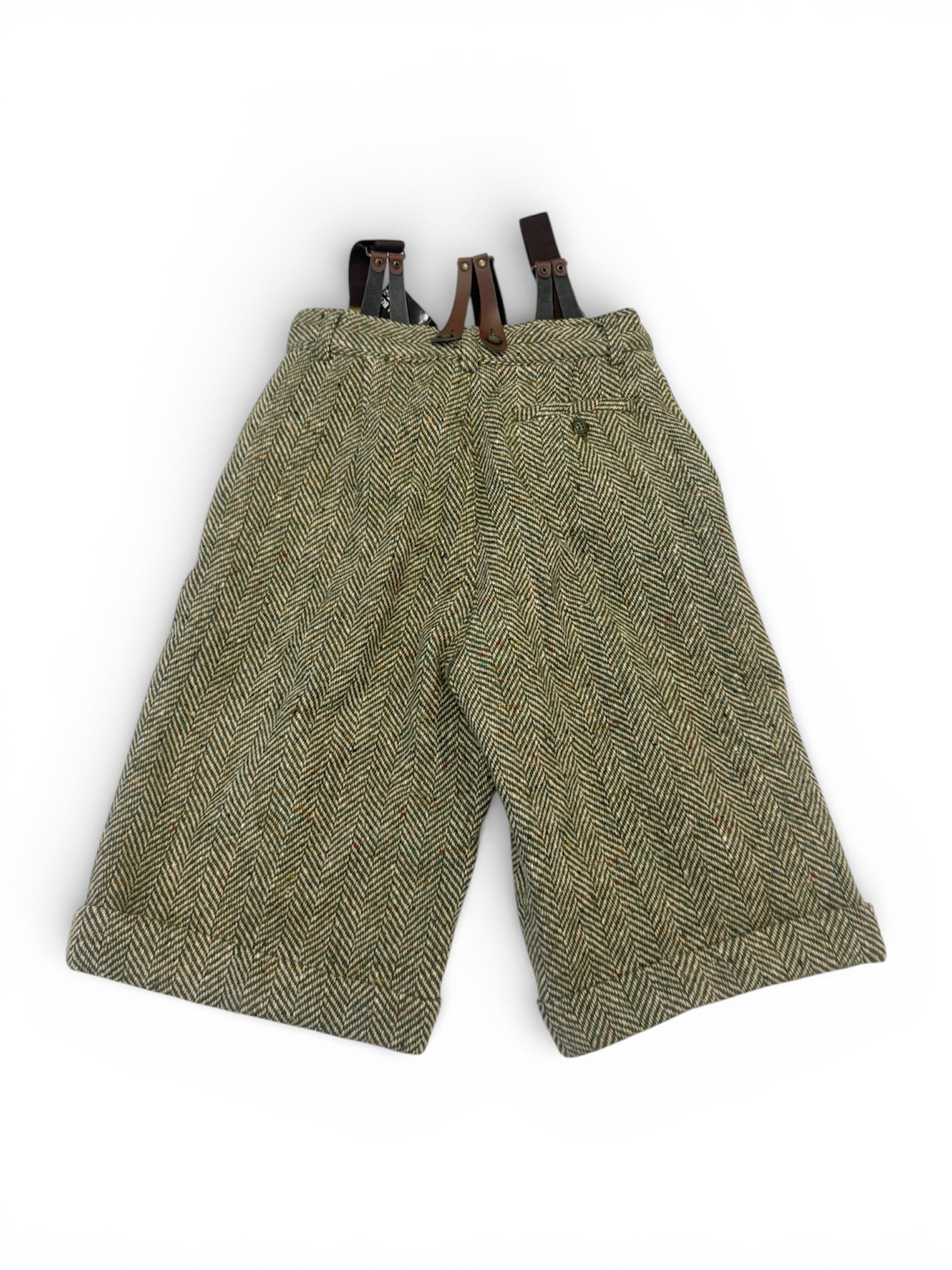Japanese Vintage Long Suspender Shorts