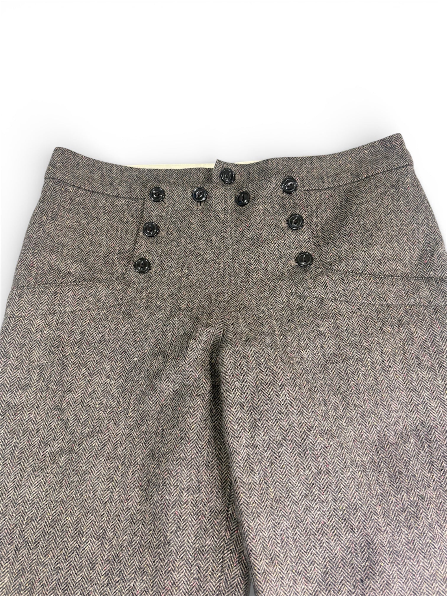 Japanese Vintage Sailor Style Button Capris